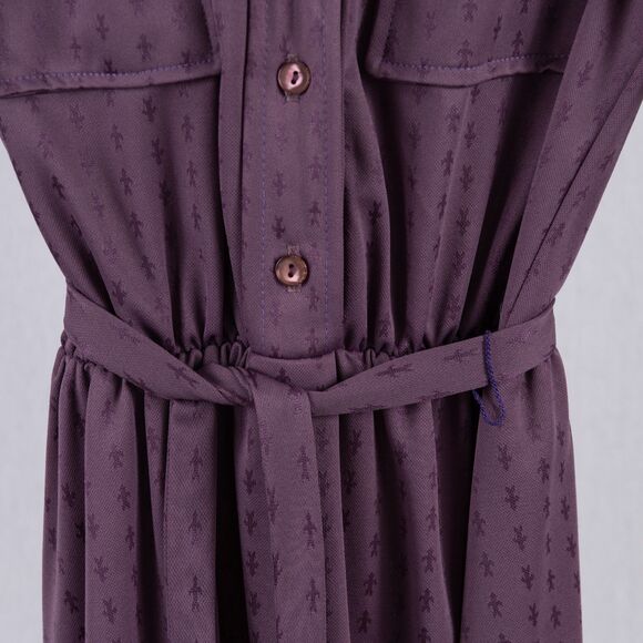 Vintage handmade 70s midi dress size S - Picture 3 of 9